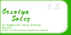 orsolya solcz business card